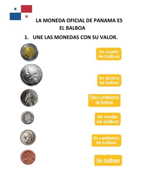 Moneda Oficial De Panama Worksheet