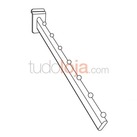 Gancho Inclinado Para Painel Multi Sistema