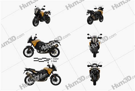 Ktm 1290 Super Adventure S 2017 Blueprint Template 3dmodels