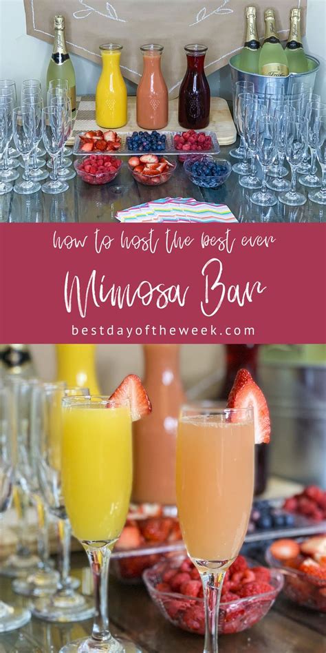 How To Host A Mimosa Bar Mimosa Bar Recipe Mimosa Bar Baby Shower