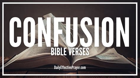 Bible Verses On Confusion Scriptures For Confusion Audio Bible