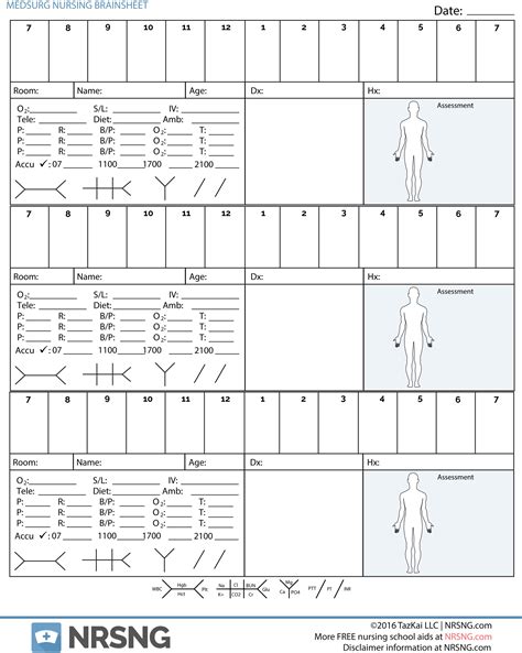 Nurse Brain Sheet Multiple Patients