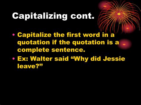 Ppt Capitalization And Quotation Marks Powerpoint Presentation Free