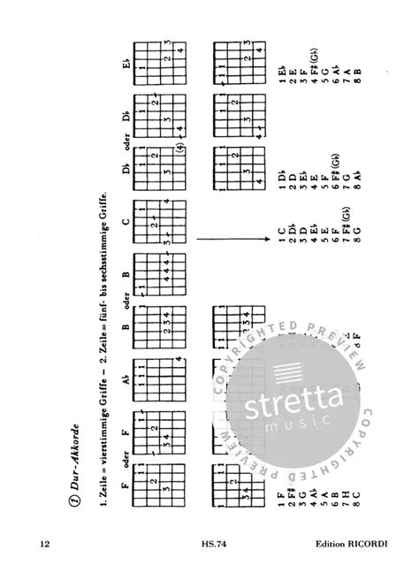 Grifftabellen für Gitarre von Heinz Teuchert im Stretta Noten Shop kaufen