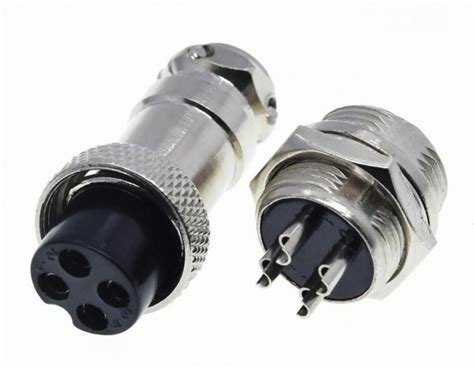 4 Pin 16mm Male And Female Circular Panel Connector Gx16 4 Gx16 4pin Aviation Plug Aviation