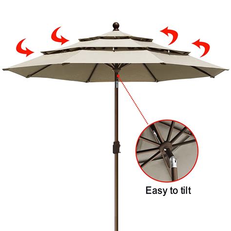 Buy Eliteshade Usa Sunumbrella Ft Tiers Market Umbrella Patio