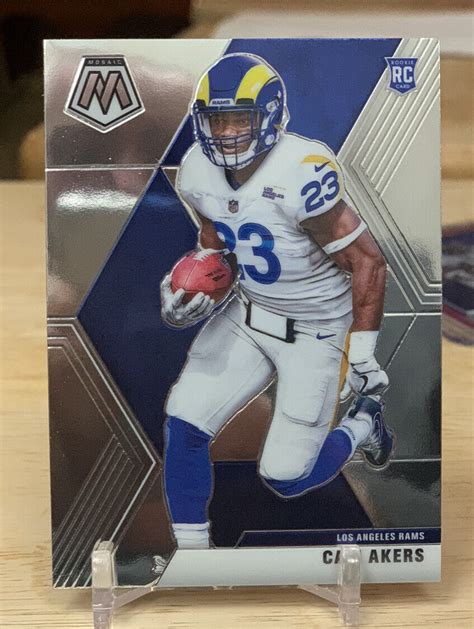 Panini Mosaic Cam Akers Rc Los Angeles Rams Base Rookie Card