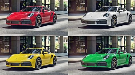 New 2022 Porsche 911 Turbo S Official Colors Detailed Comparison Youtube