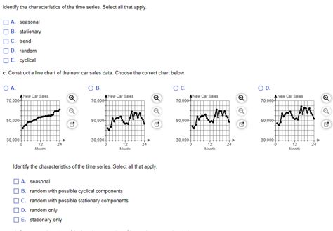 [solved] For Each Of The Time Series Construct A Line Chart Of The Data And Course Hero