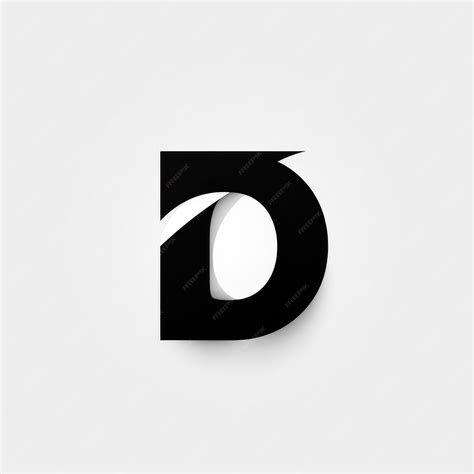 Dashing Design The Contemporary Vector 'D' Logo in Pure Black Depicted on a Crisp White ...