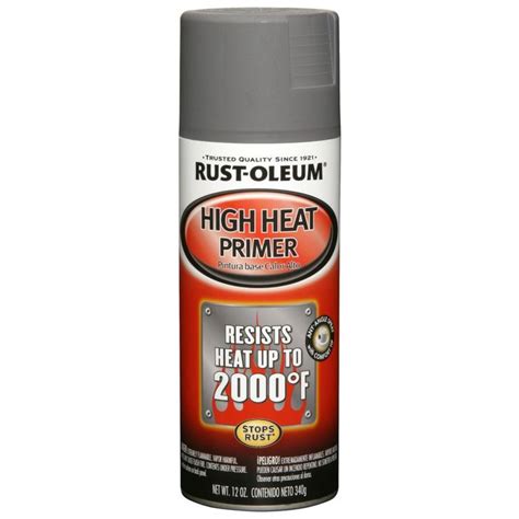 Rust Oleum Gray 2000 Degree High Heat Primer Spray 12oz