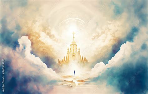 Heaven God Holy Church Bethlehem Illustration Landscape Art Pathway