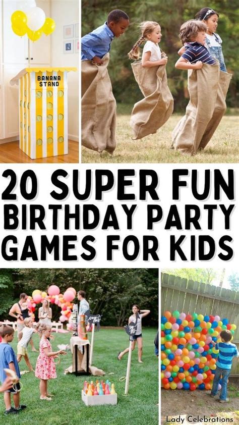 The Best 20 Birthday Party Games For Kids Artofit