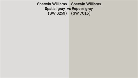 Sherwin Williams Spatial Gray Vs Repose Gray Side By Side Comparison