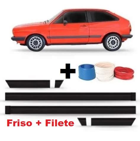 Kit De Friso Filete Lateral Gol Voyage Parati Gl Filete