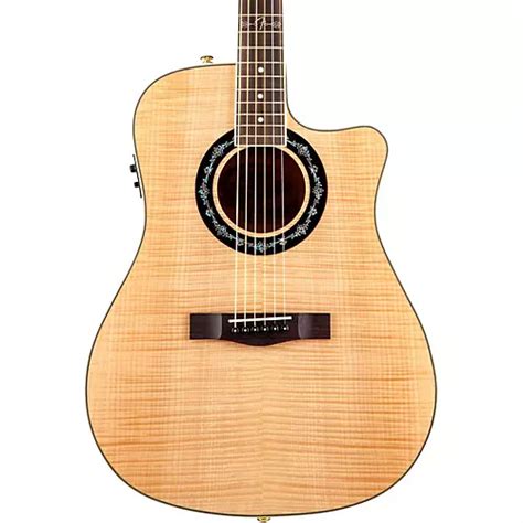 Fender T Bucket Ce Flamed Maple Acoustic Electric Guitar Natural