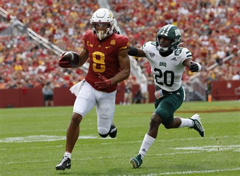 ISU Football Video WR Xavier Hutchinson OL Trevor Downing IHeart