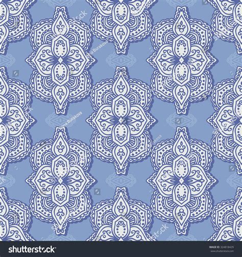 Vector Flower Paisley Seamless Pattern Element Stock Vector Royalty