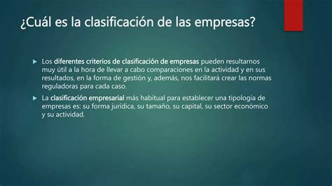 Clasificación De Las Empresaspptx