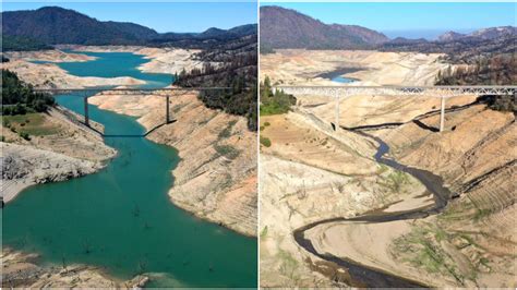 As Luce El Lago Oroville En California Debido Al Impacto De La