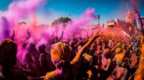 Premium Photo | Holi celebration in Nepal or India