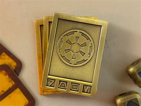 Gold Imperial Credit Solid Metal Metal Credit Star Wars Sabacc Empire