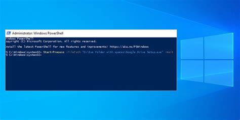 Comment exécuter un fichier Exe dans Powershell