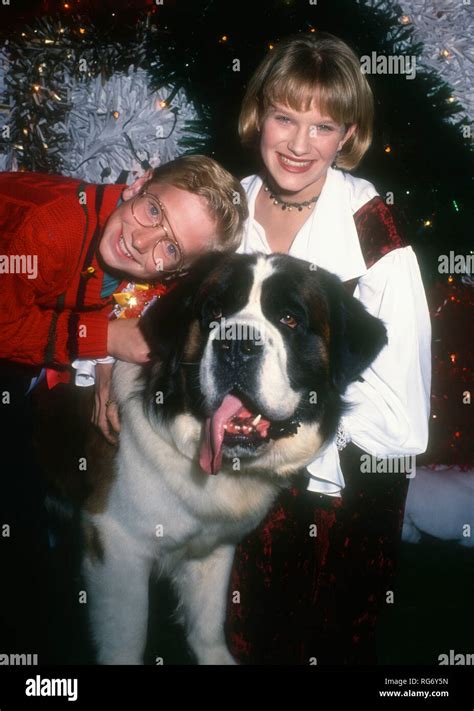 HOLLYWOOD, CA - NOVEMBER 28: Actor Christopher Castile, actress Nicholle Tom and Beethoven ...