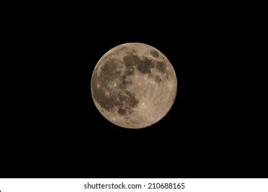 Full Moon Over Dark Black Sky Stock Photo Shutterstock