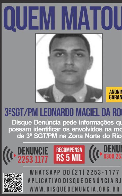 Disque Den Ncia Pede Informa Es Sobre Envolvidos Na Morte De Pm Em