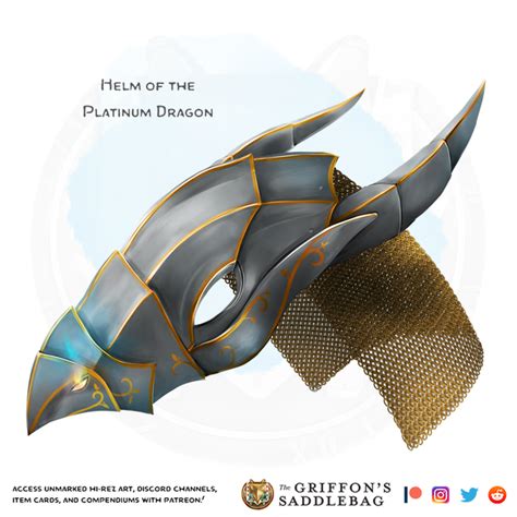 {The Griffon's Saddlebag} Helm of the Platinum Dragon | Wondrous item ...