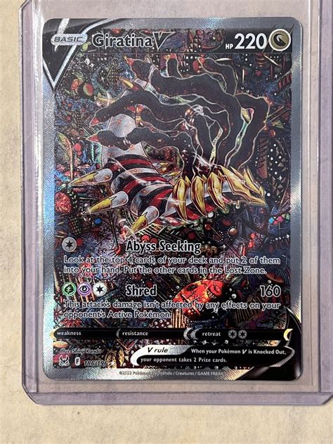 Giratina V 186 196 Alternate Alt Art Pokemon Card Lost Origin Values