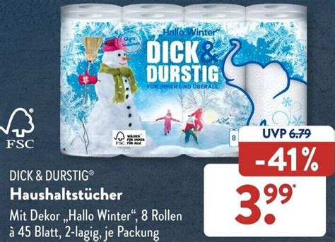 DICK DURSTIG Haushaltstücher Angebot bei Aldi Süd