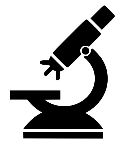 Science Microscope Clipart Black And White