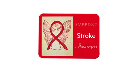 Stroke Awareness Ribbon Angel Custom Magnet | Zazzle