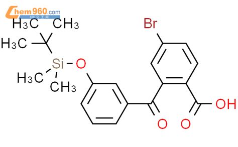 868693 98 5 Benzoic Acid 4 Bromo 2 [3 [[ 1 1 Dimethylethyl Dimethylsilyl]oxy]benzoyl] 化学式、结构式、分子