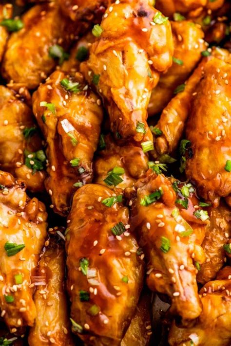 Teriyaki Chicken Wings These Crispy Teriyaki Chicken Wings Are Baked To Perfection And Coated