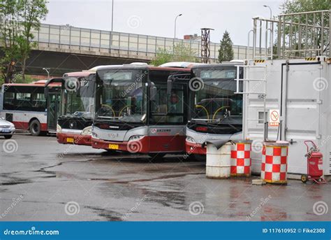 Bus Station In Beijing Editorial Photography Image Of Chinese 117610952