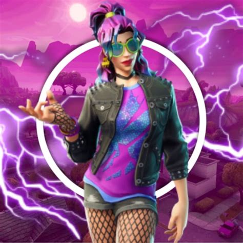 Purple Background Fortnite Logo