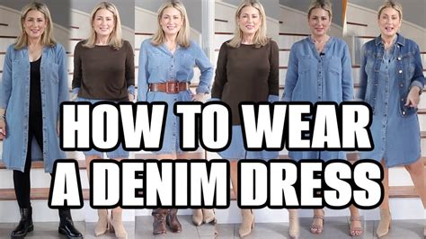 How To Wear A Denim Dress Fashion Over 40 Trends