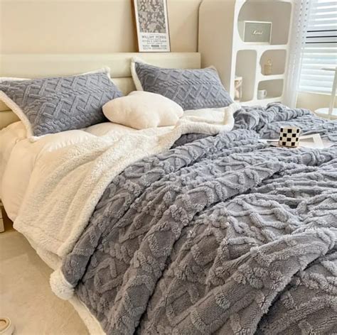 Pc Double Sided Lambs Wool Bed Blanket Only Free Delivery At Temu