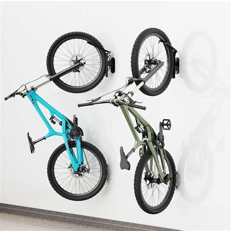 Swivel Bike Wall Rack Vertical Bicycle Wall Mount For Garage 4 Pack Ebay