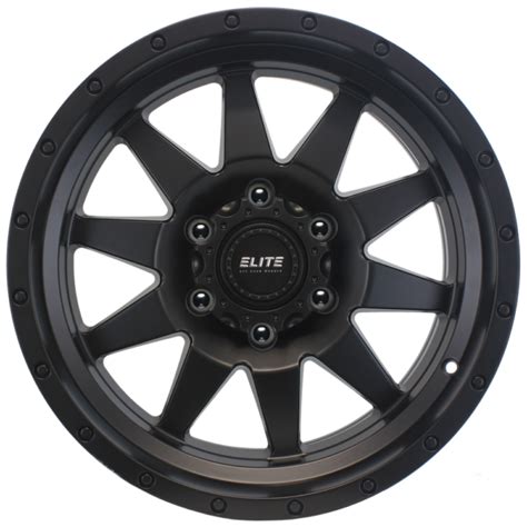 Elite Combat Satin Black Rebel Wheels