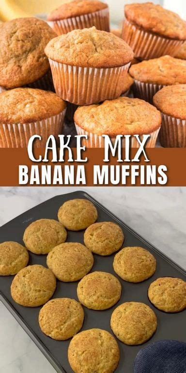 3 Ingredient Cake Mix Banana Muffins 2 Ways Artofit