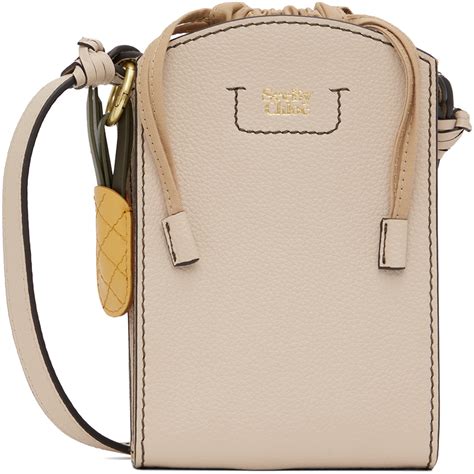 See By Chloé Beige Cecilia Vertical Bag Ssense Canada