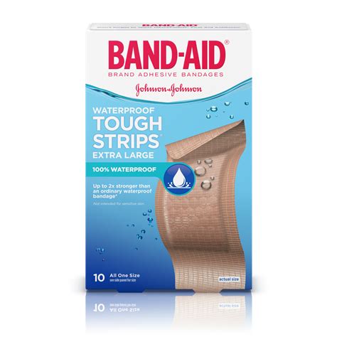 Amazon Band Aid Brand Adhesive Bandages Extra Large Tough Strips