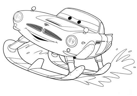 Cars 2 Finn Mac Missile Printable Coloring Page Cars Coloring Pages Disney Coloring Pages