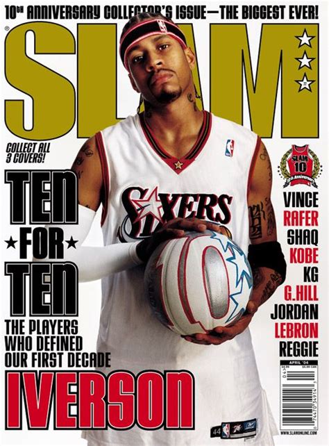 Slam Cover Archives 76 100 Slam Allen Iverson Slam Magazine Nba