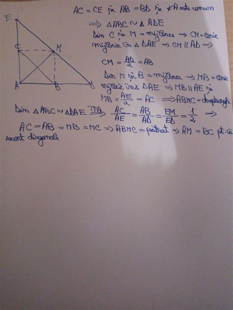 In Triunghiul Dreptunghic Abc Masura Unghiului A Este De De Grade