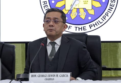 Comelec Chair Garcia Personal Na Pangangasiwaan Ang COC Filing Para Sa